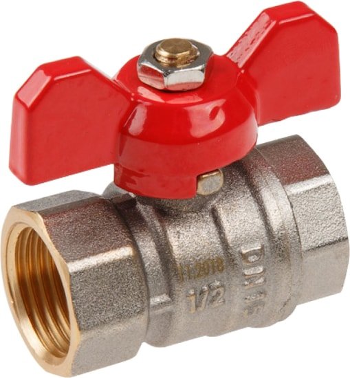 Запорная арматура AV Engineering Шаровой кран бабочка ВН-ВН 1/2" AVE139012