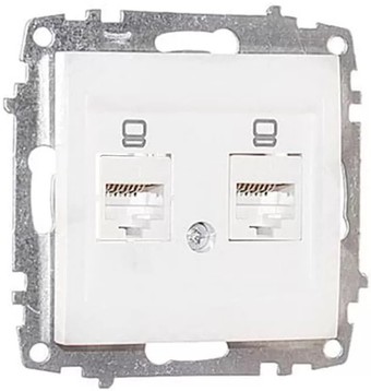 Розетка компьютерная Elbi Zena-Vega 609-015600-248 (белый)