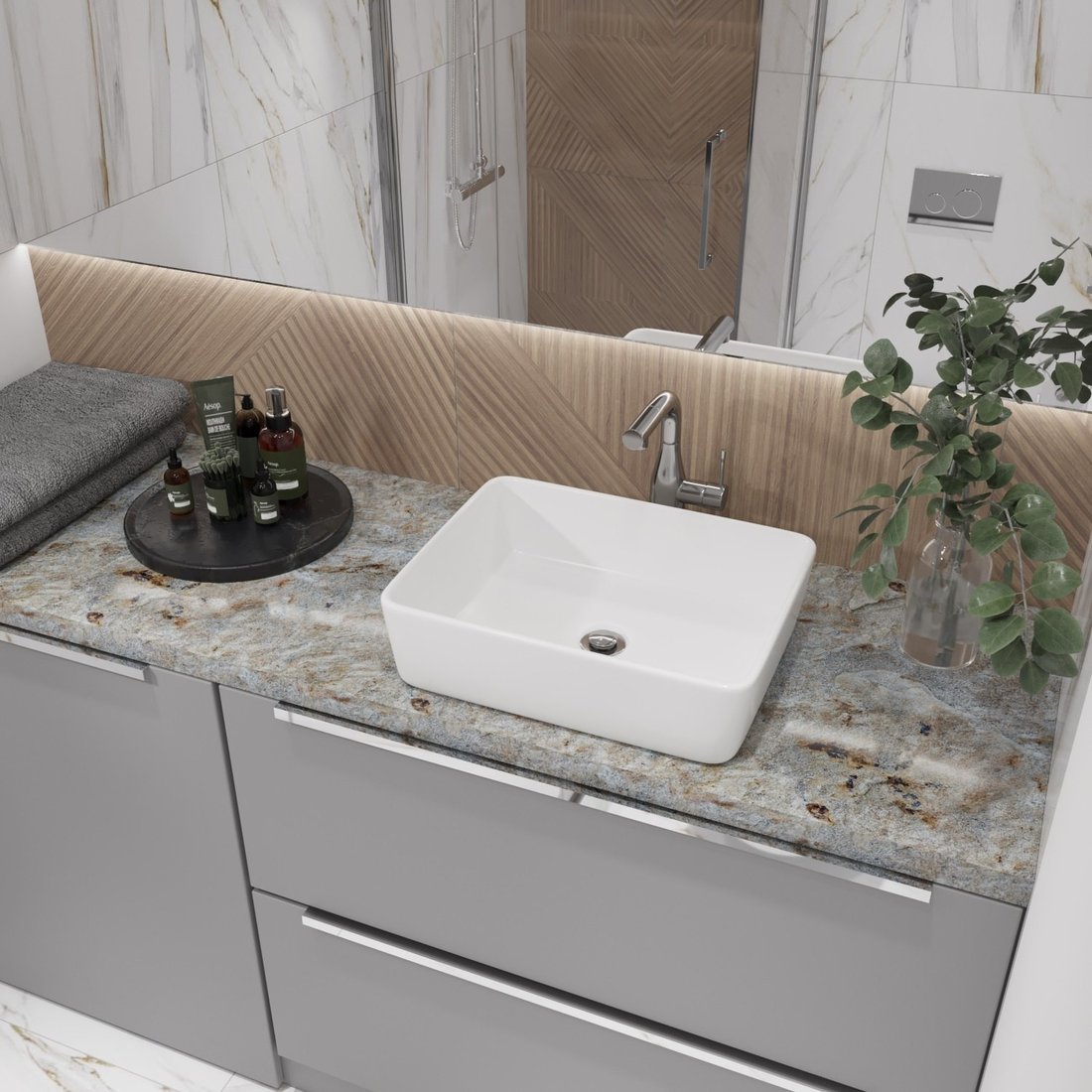Умывальник Lauter 21674 + клапан 21190B