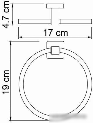 Держатель для полотенца Wasserkraft Lippe K-6560