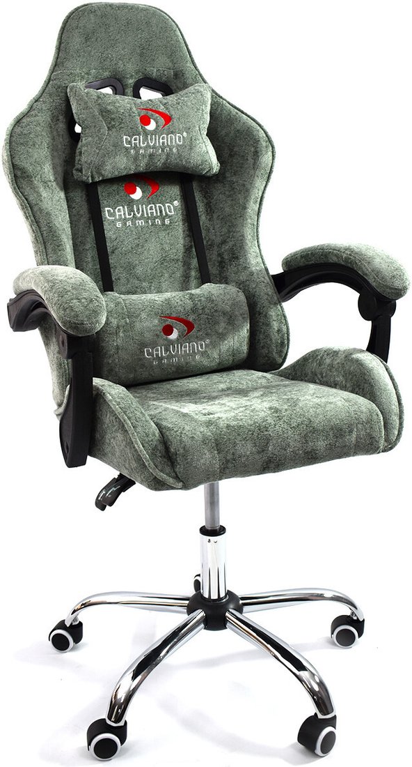 Игровое (геймерское) кресло Calviano Nero (green plush)
