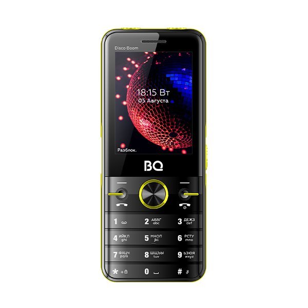 Кнопочный телефон BQ BQ-2842 Disco Boom (черный)