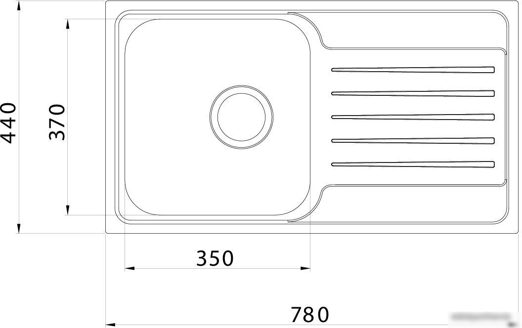 Кухонная мойка IDDIS Sound SND78SDi77