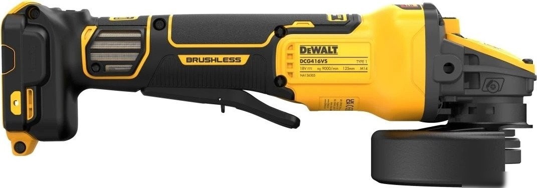 Угловая шлифмашина DeWalt DCG416VSN (без АКБ)
