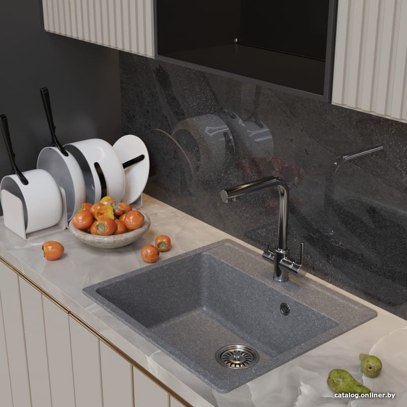 Кухонная мойка Mixline ML-GM15 551920 (графитовый)