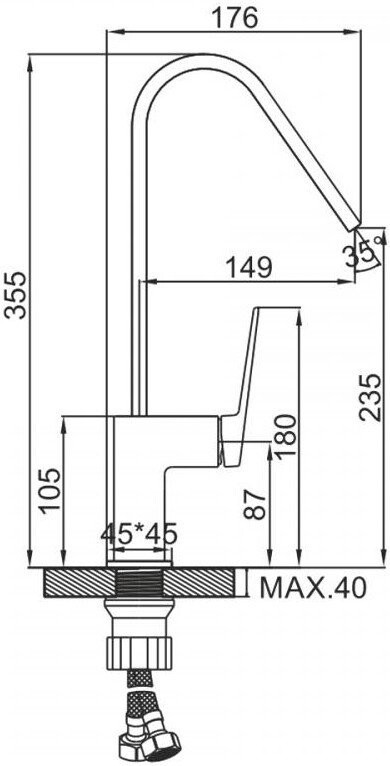 Смеситель Ledeme L4191