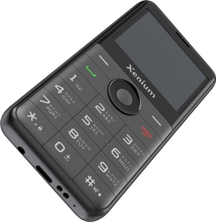 Кнопочный телефон Xenium X700 (черный)