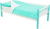 Кровать Бельмарко Skogen 160x70 (мятный/белый)