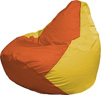Кресло-мешок Flagman Груша Супер Мега 4XL Г5.1-219 (оранжевый/жёлтый)