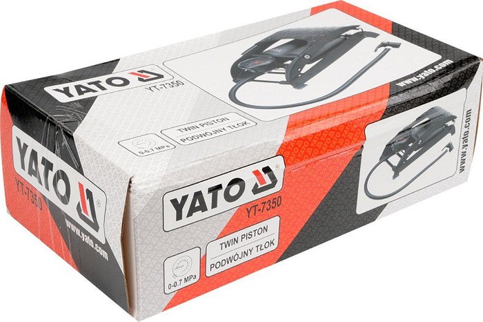 Насос ножной велосипедный Yato YT-7350