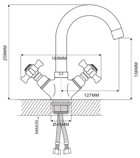 Смеситель Ekko E13024