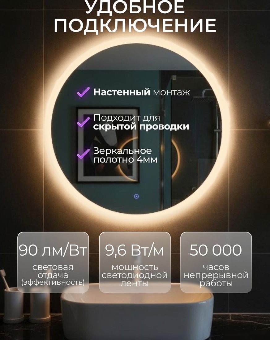 Зеркало с подсветкой Sundays CH259122