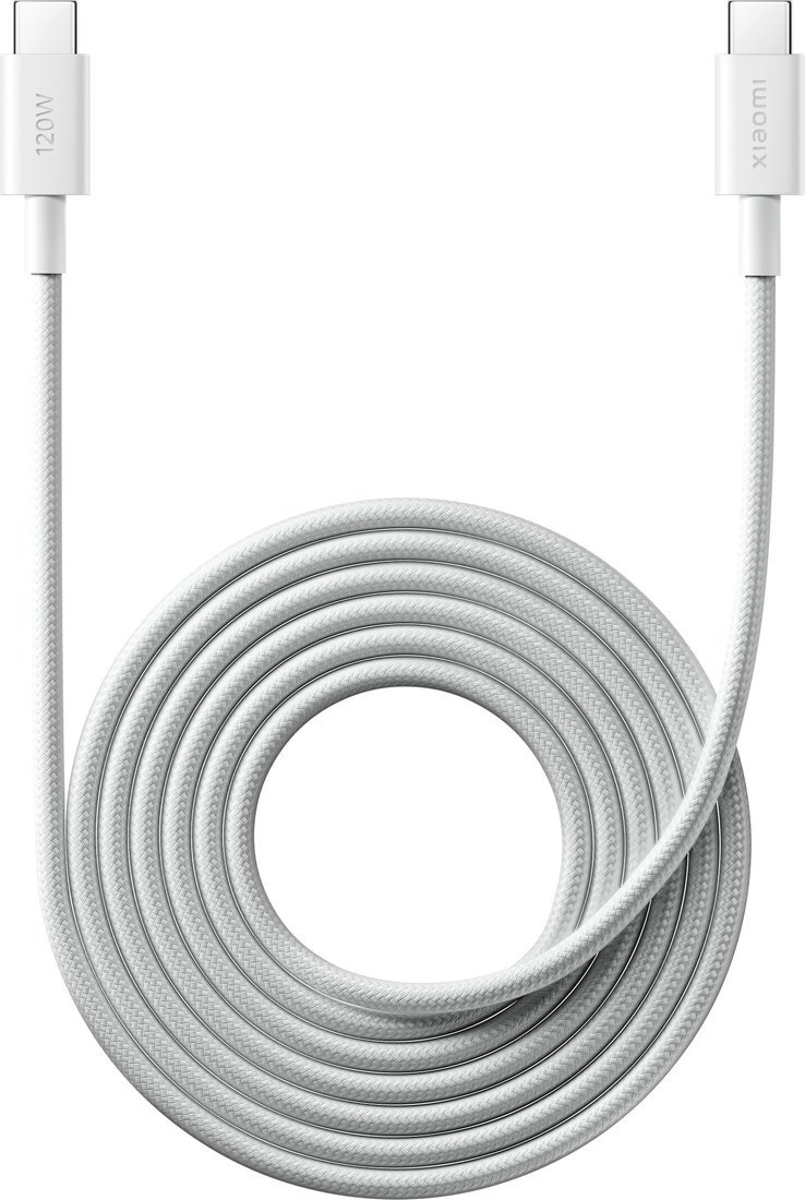 Кабель Xiaomi 120W USB Type-C - USB Type-C BHR087AGL (2 м, белый)