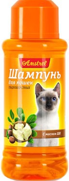 Шампунь Amstrel для гладкошерстных кошек с маслом ши 120 мл