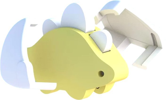 Магнитный конструктор Halftoys Baby Dino Стего HDB005