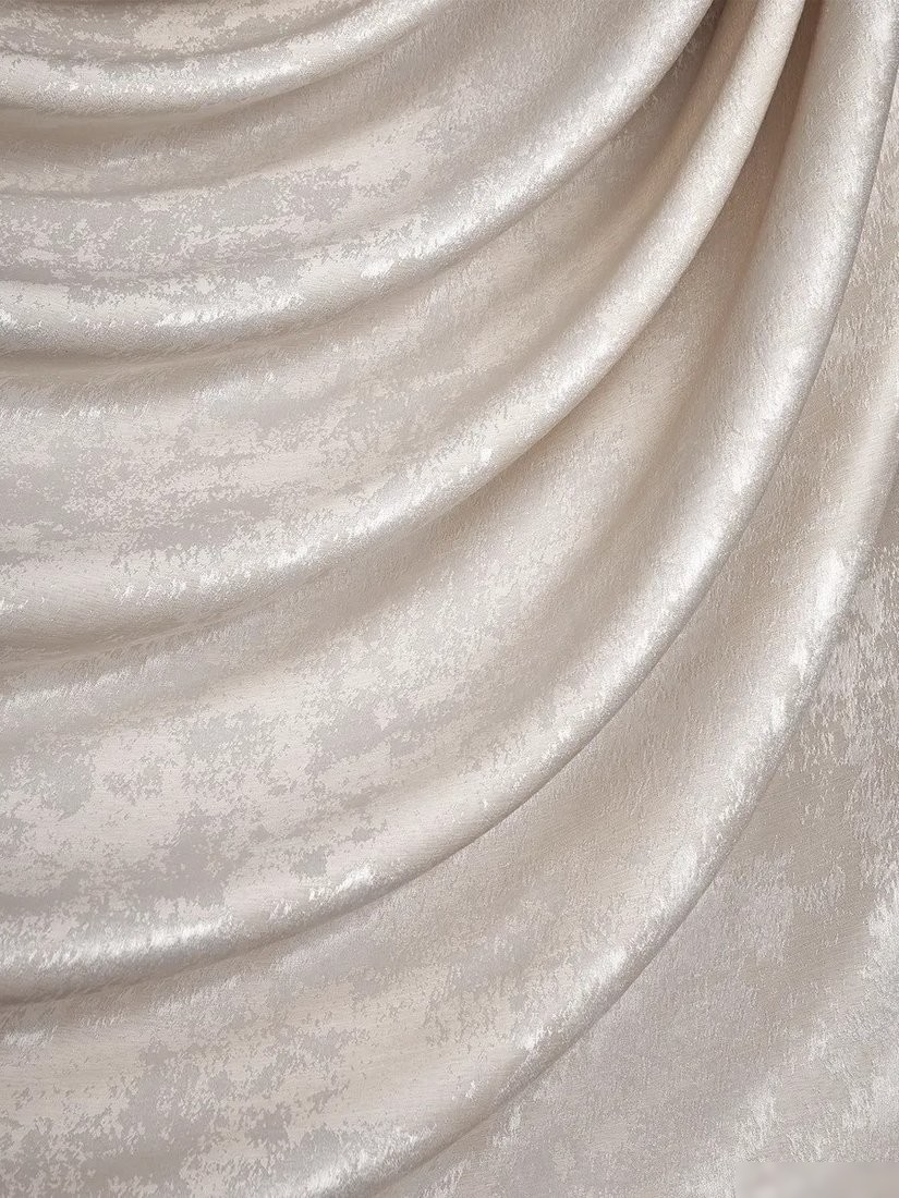 Комплект штор Mio Tesoro Мрамор 150x250 (2 шт, молоко)