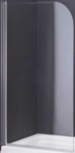 Стеклянная шторка для ванны Saniteco SN-21 140x80 (прозрачное стекло)