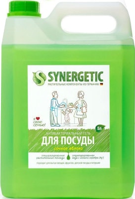 Средство для мытья посуды Synergetic Яблоко 5 л