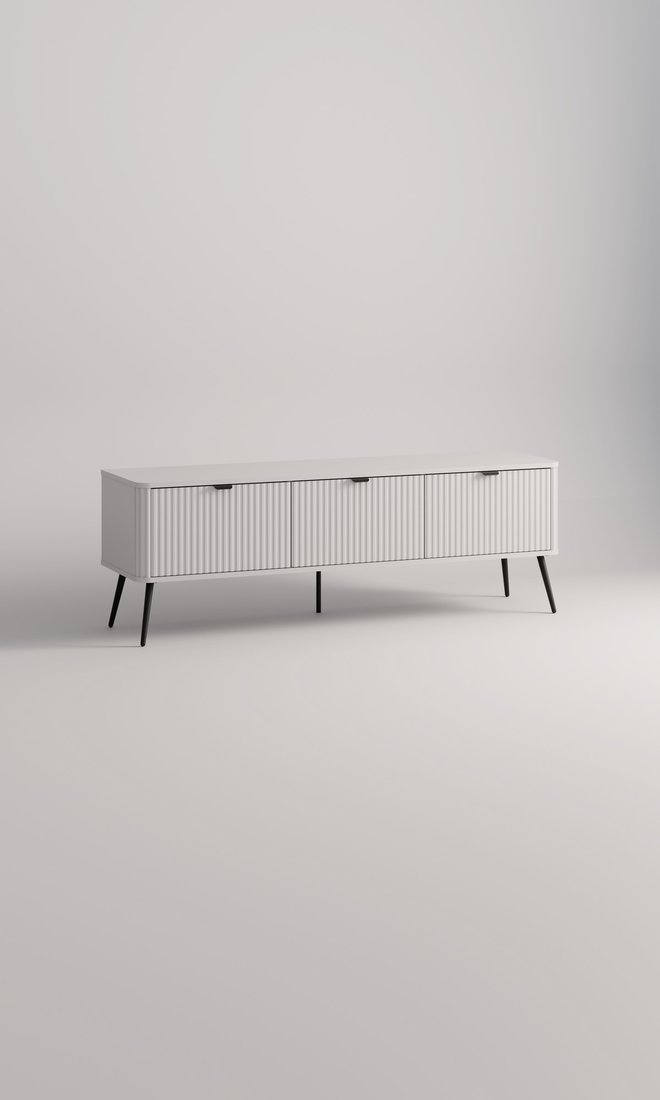 Тумба Arvento Rondo RTV 3D (белый/эко джелато)