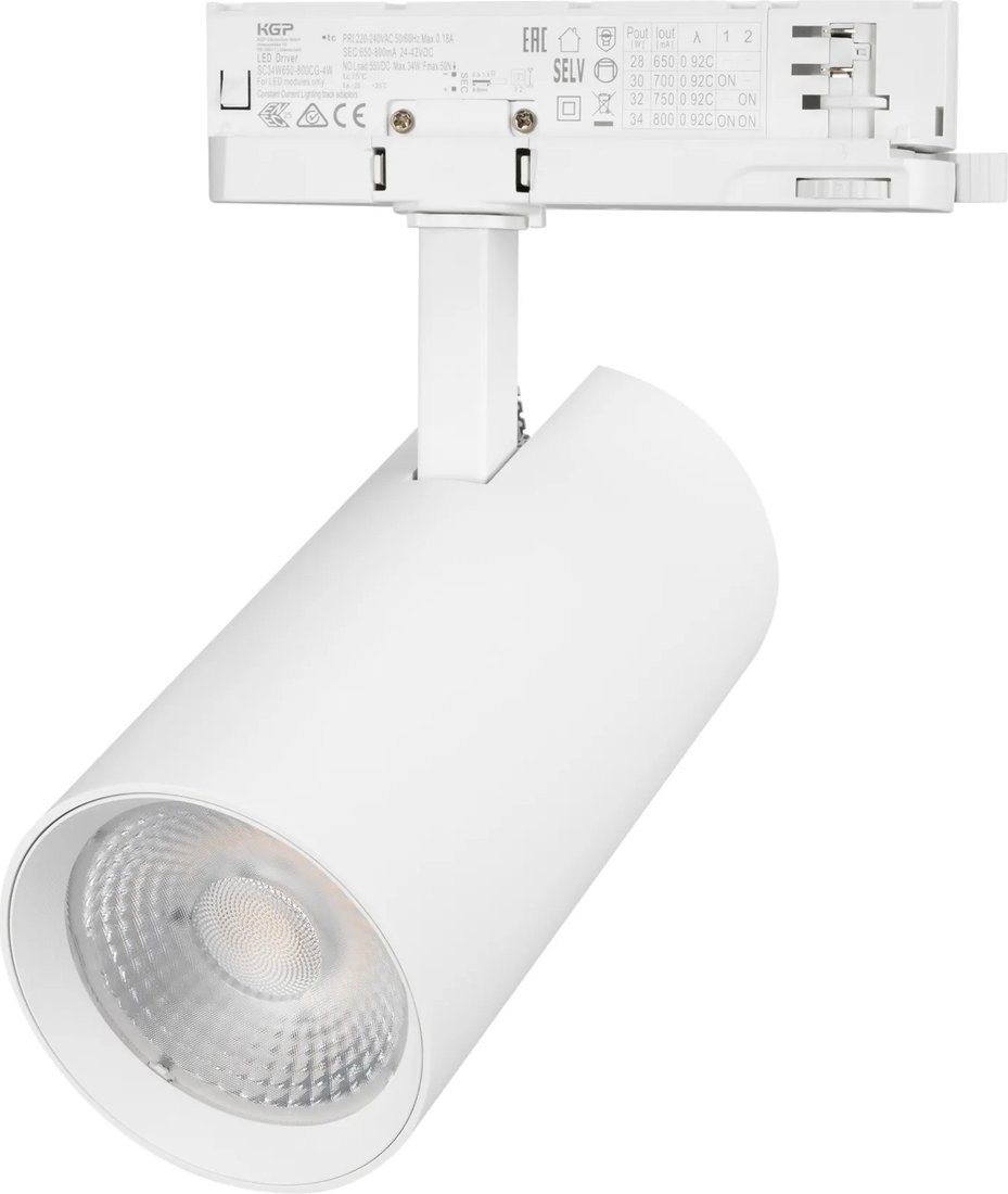 Трековый светильник Arlight LGD-GERA-4TR-R90-40W Day4000 WH 55deg 055143
