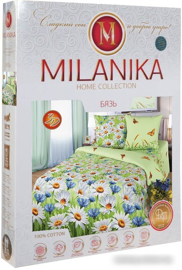 Постельное белье Milanika Просторы 2сп (бязь)