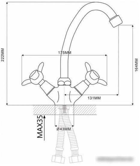 Смеситель Ekko E4112