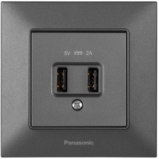 Розетка USB Panasonic Arkedia Slim WNTC02312DG-BY