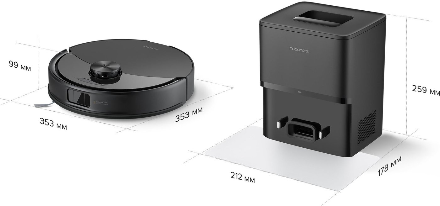 Робот-пылесос Roborock S8 Pro+ S8PP52-02 (с русской озвучкой, черный)