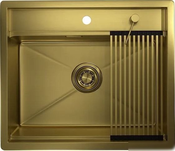 Кухонная мойка Granula Kitchen Space 6051 (золото сатин)