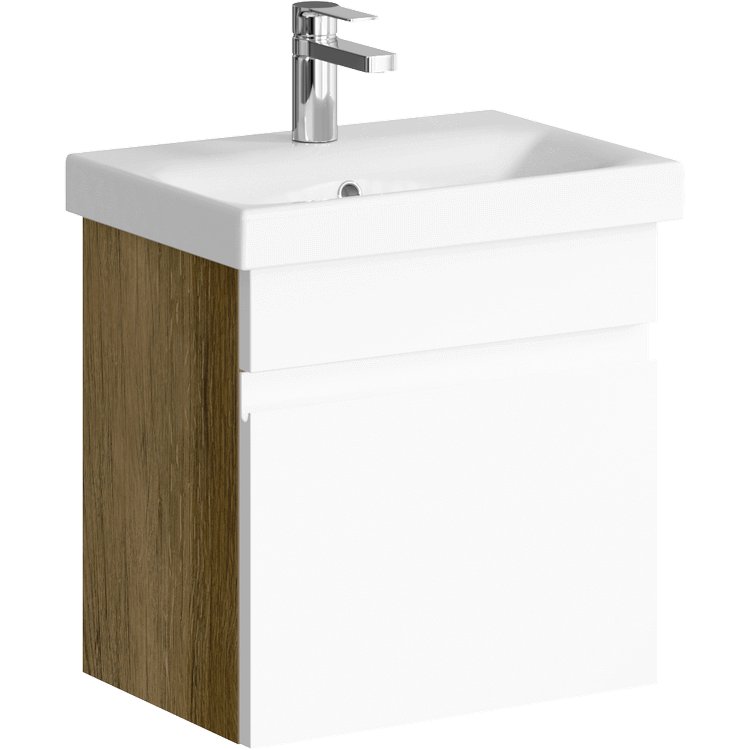 Aqwella Тумба с умывальником Smart SRT0105DB + Moduo 50 Slim S-UM-MOD50SL/1
