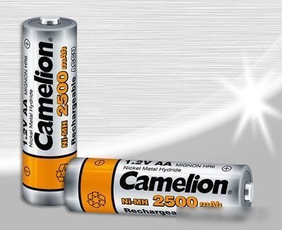 Аккумуляторы Camelion AA 2500mAh 2 шт. [NH-AA2500-BP2]