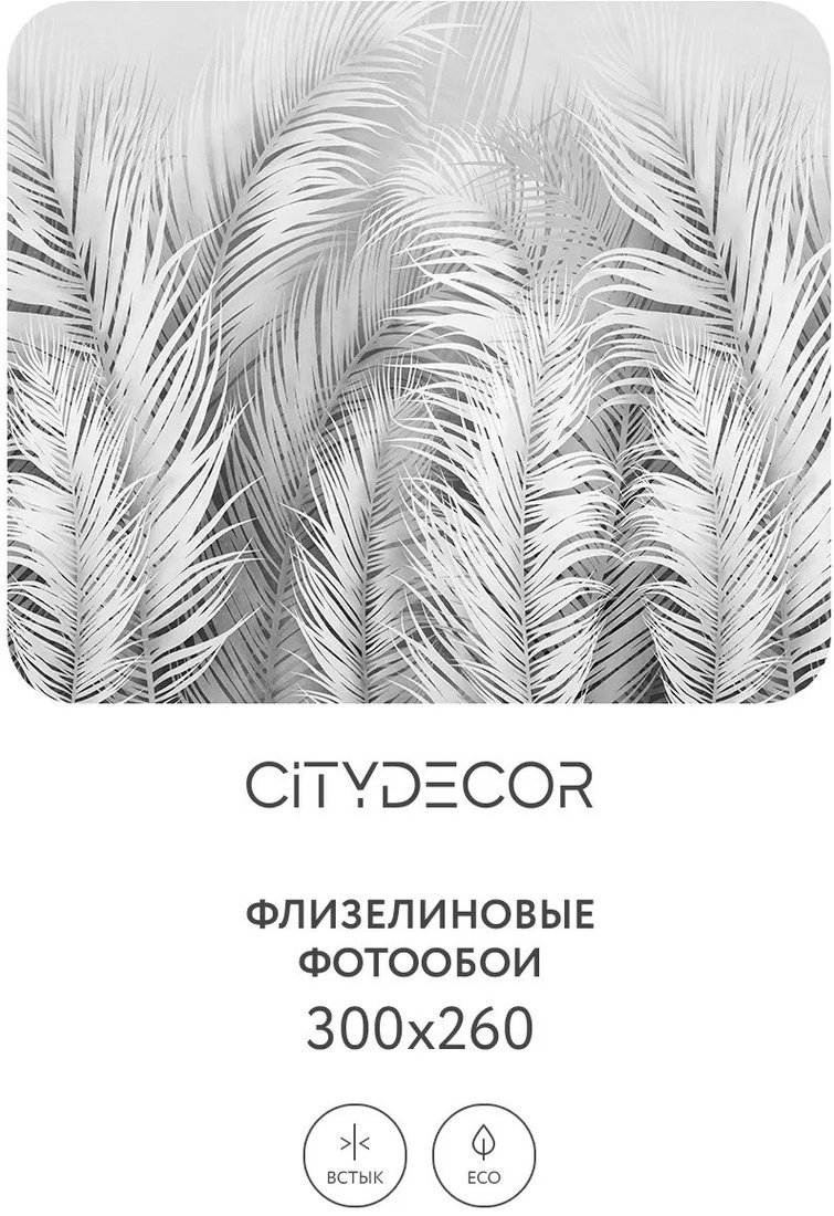 Фотообои Citydecor Пальмовые листья Air 74 300x260