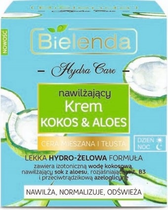 Bielenda Hydra Care Увлажн. Кокос и Алоэ д/смешанной жирной кожи 50 мл