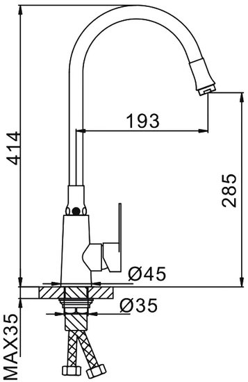 Смеситель FRAP F44990