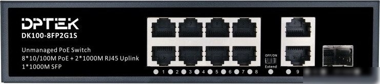 Неуправляемый коммутатор DPTEK DK100-8FP2G1S