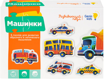 Мозаика/пазл Genio Kids Машинки RI1807CA