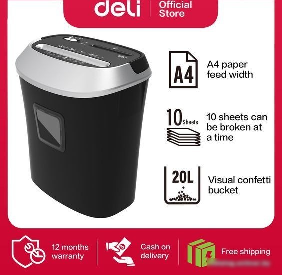 Шредер Deli E9948