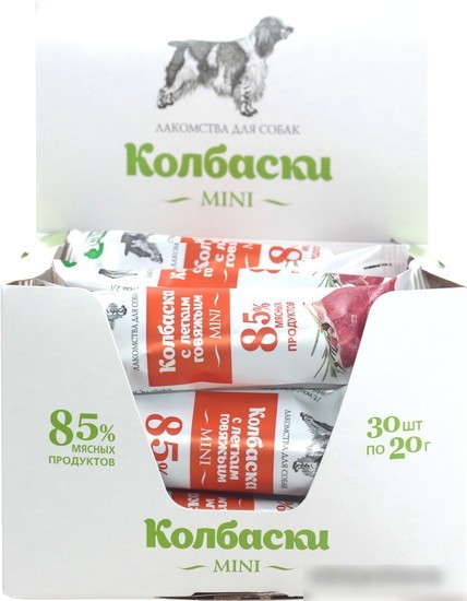 Лакомство для собак TiTBiT Mini Колбаска с легким говяжьим 20 г