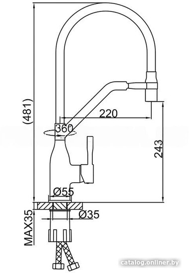 Смеситель FRAP F4497-5