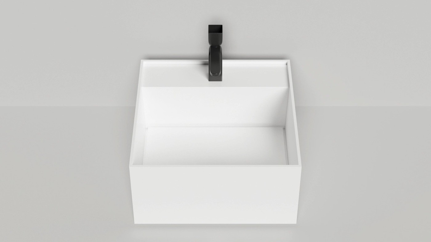Умывальник Salini Armonia Square Top 02 130512TG (S-Sense, глянцевый)