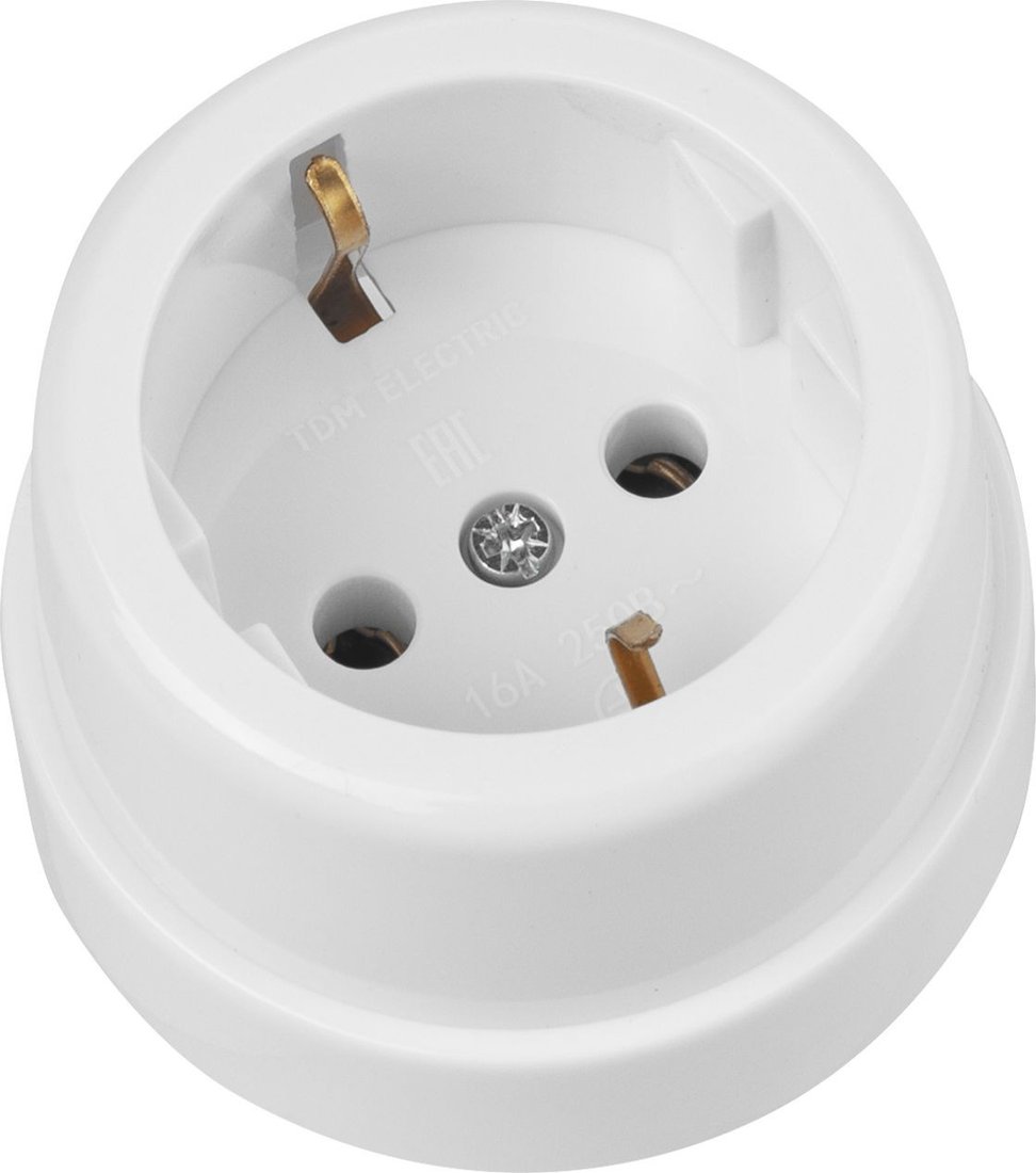 Розетка TDM Electric Ретро SQ1806-0527 (белый)