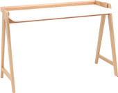 Стол Stool Group Pyramid 118x53 T-002-P (белый/светлое дерево)