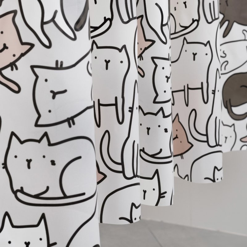Шторка-занавеска для ванны Fora Peva Cats FOR-PV09