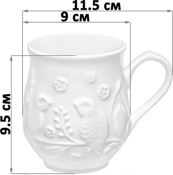 Набор кружек Elan Gallery Птички на ветке 540988