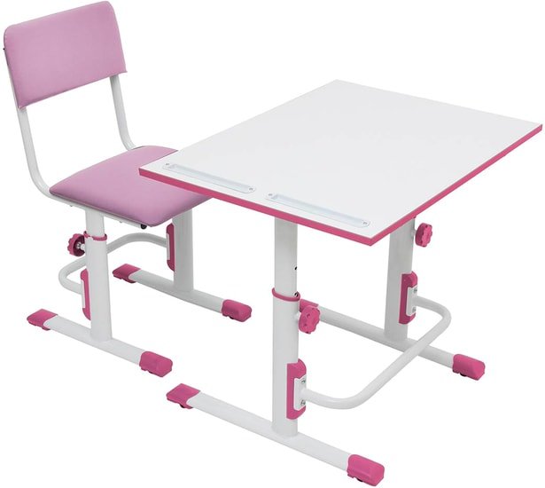 Стул Polini Kids City/Smart S (белый/розовый)