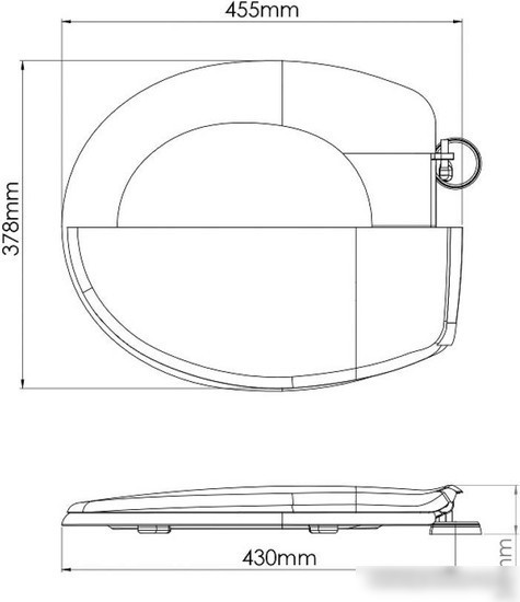 Сиденье для унитаза AV Engineering King AVE129716