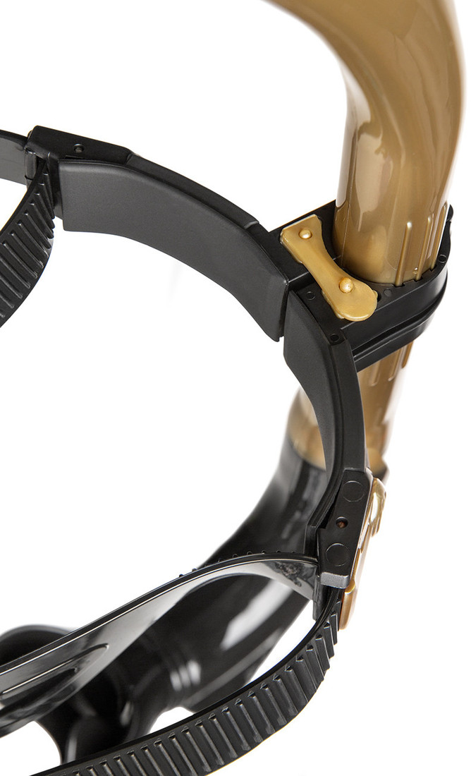 Трубка для плавания Mad Wave Pro Snorkel (золото)