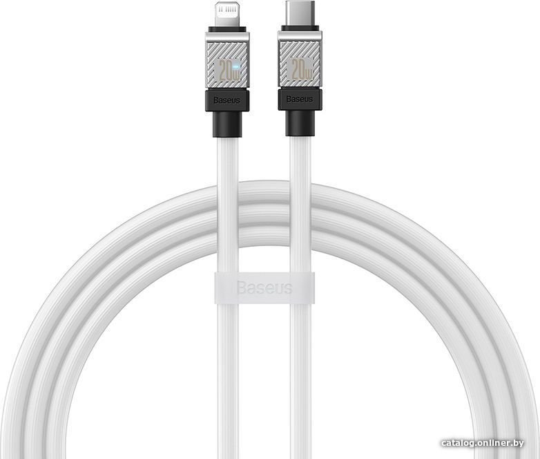 Кабель Baseus CoolPlay Series USB Type-C - Lightning (1 м, белый)
