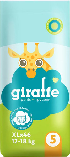 Трусики-подгузники Lovular Giraffe XL 12-18 кг 429711 (46 шт)
