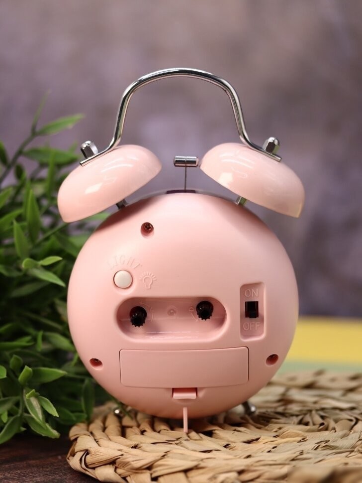 Настольные часы ILikeGift Clear wake-up with animals HL-5140-02 (pink bunny)